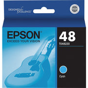 OEM Epson T048220 (T0482) Cyan Ink Cartridge (430 Pages)