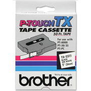OEM Brother TX2511 Black on White Tape Cartridge