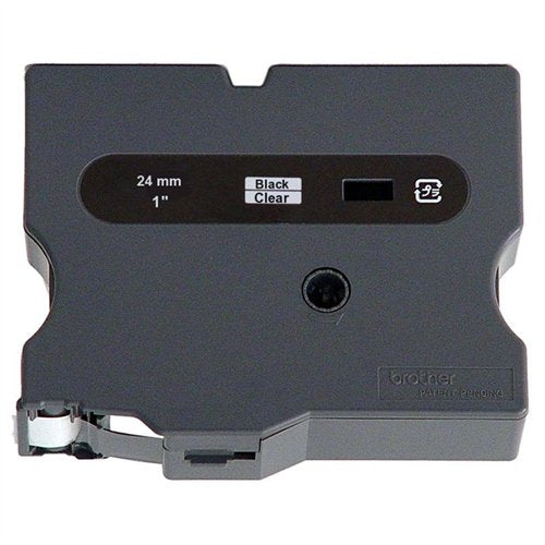 OEM Brother TX1511 Black on Clear Tape Cartridge