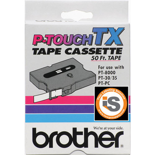 OEM Brother TX4311 Black on White Tape
