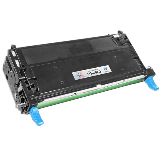 Remanufactured Xerox 113R00723 High Capacity Cyan Laser Toner Cartridge (6,000 Pages)