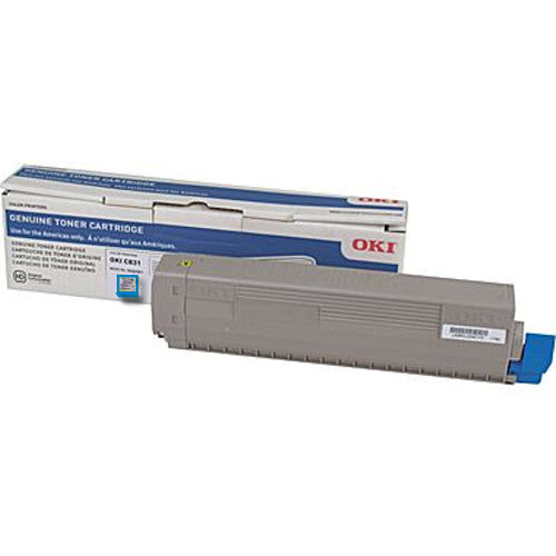 OEM Okidata 44844511 Cyan Toner Cartridge (10,000 Pages)