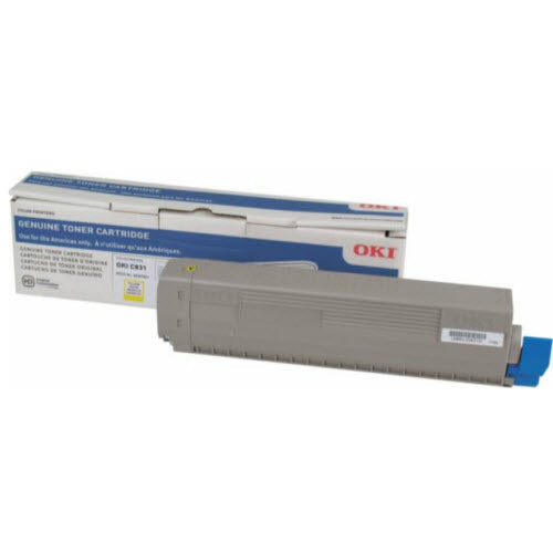 OEM Okidata 44844509 Yellow Toner Cartridge (10,000 Pages)