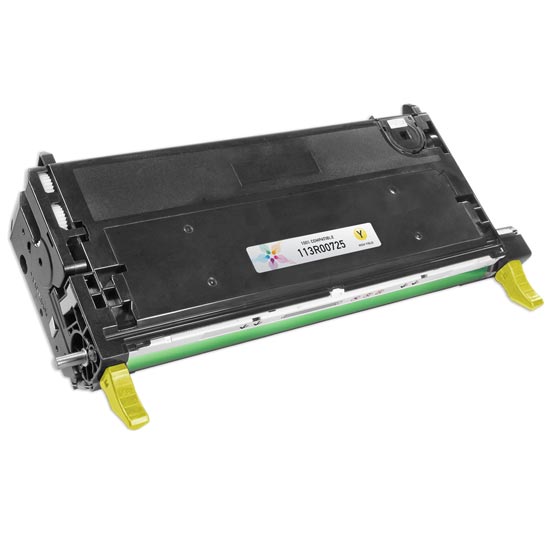 Remanufactured Xerox 113R00725 High Capacity Yellow Laser Toner Cartridge (6,000 Pages)