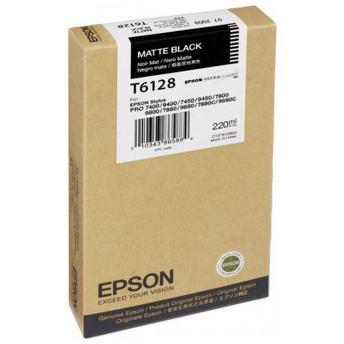 OEM Epson T612800 Matte Black Ink Cartridge