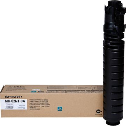 OEM Sharp MX-62NTCA Cyan Toner Cartridge (40,000 Pages)