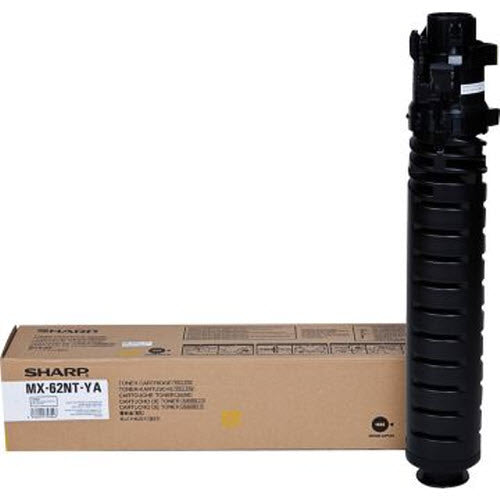 OEM Sharp MX-62NTYA Yellow Toner Cartridge (40,000 Pages)