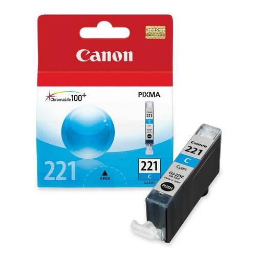 OEM Canon 2947B001 (CLI221) Cyan Ink Cartridge