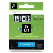OEM Dymo 40910 Black on Clear Label Tape 3/8" x 23'
