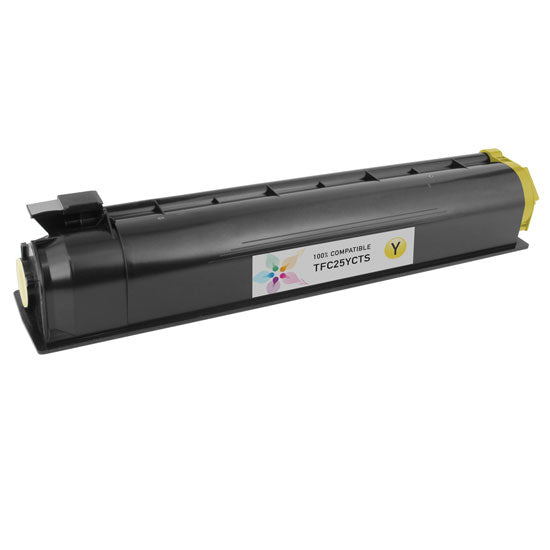 Compatible Toshiba T-FC25-Y Yellow Toner Cartridge (26,800 Pages)