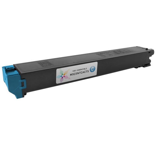 Compatible Sharp MX-23NTCA Cyan Toner Cartridge (10,000 Pages)