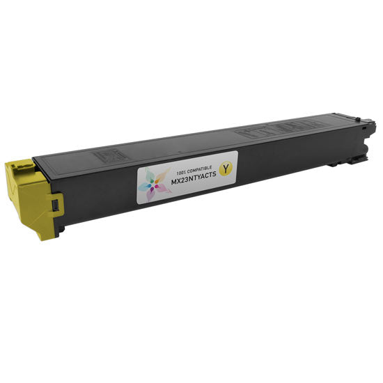 Compatible Sharp MX-23NTYA Yellow Toner Cartridge (10,000 Pages)