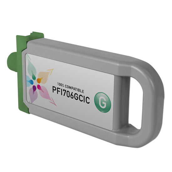 Compatible Canon PFI-706G Green Ink Cartridge