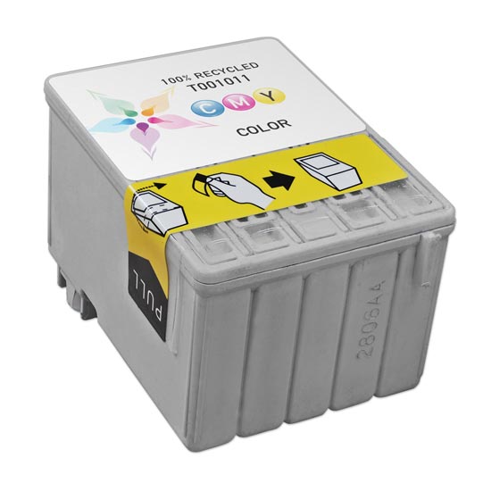 Remanufactured Epson T001011 Color Ink Cartridge (330 Pages)