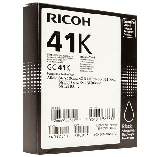 OEM Ricoh GC41K Black Ink Cartridge (2,500 Pages)