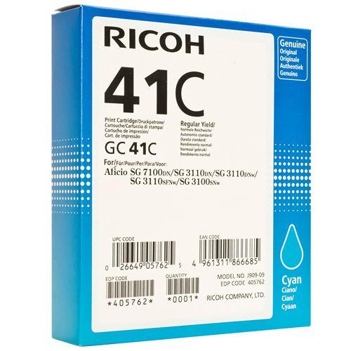OEM Ricoh GC41C Cyan Ink Cartridge (2,200 Pages)