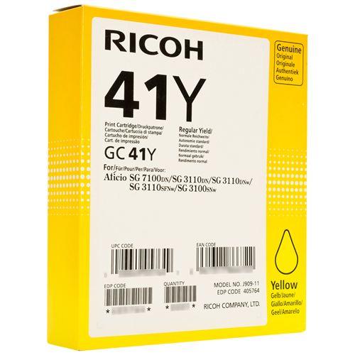 OEM Ricoh GC41Y Yellow Ink Cartridge (2,200 Pages)