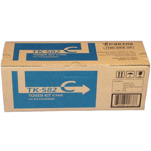 OEM Kyocera Mita TK-582C Cyan Toner Cartridge (2,800 Pages)
