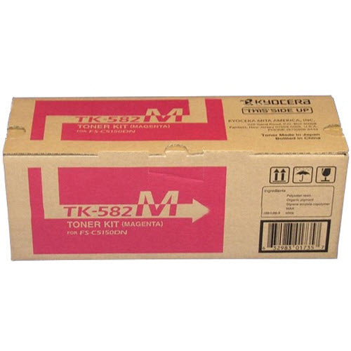 OEM Kyocera Mita TK-582M Magenta Toner Cartridge (2,800 Pages)