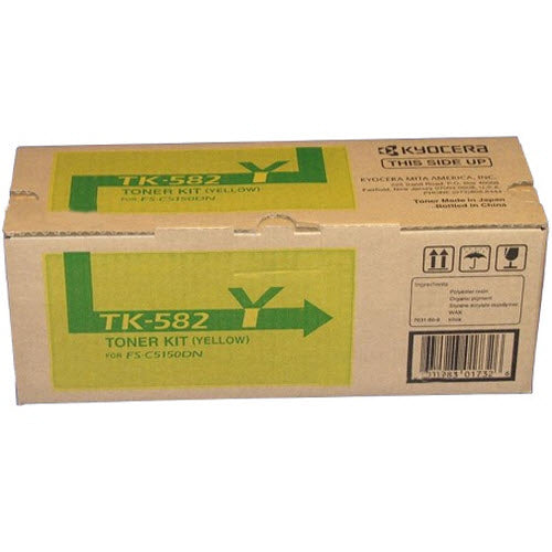 OEM Kyocera Mita TK-582Y Yellow Toner Cartridge (2,800 Pages)
