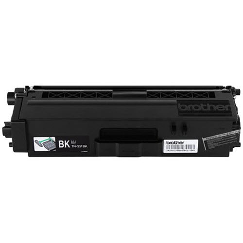 OEM Brother TN331BK Black Laser Toner Cartridge (2,500 Pages)