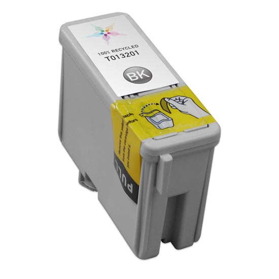Remanufactured Epson T013201 Black Ink Cartridge (400 Pages)