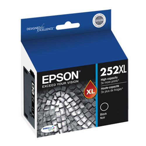 OEM Epson T252XL120 Black Ink Cartridge (1,100 Pages)