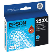 OEM Epson T252XL220 Cyan Ink Cartridge (1,100 Pages)