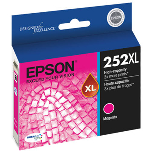 OEM Epson T252XL320 Magenta Ink Cartridge (1,100 Pages)