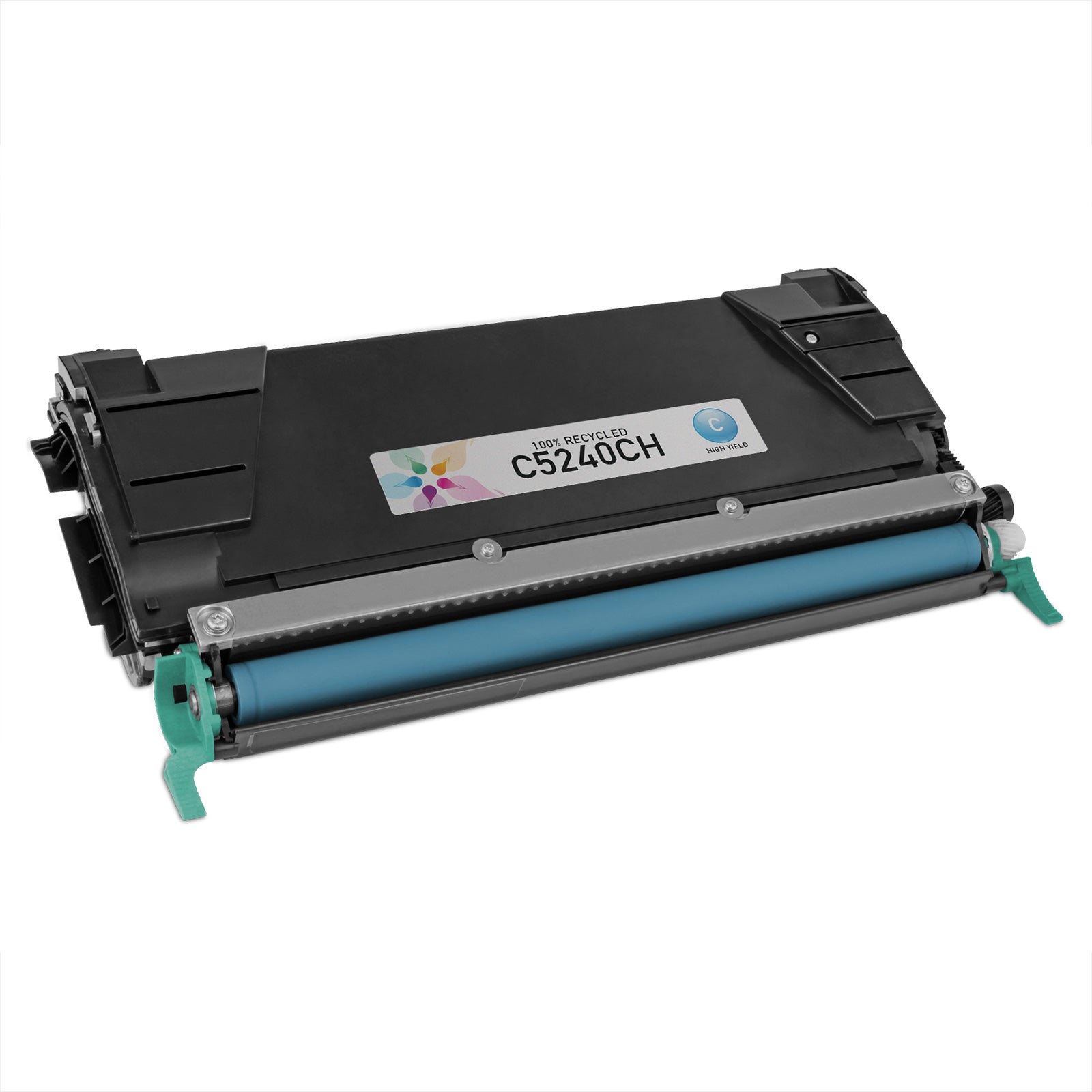 Remanufactured Lexmark C5240CH High Yield Cyan Laser Toner Cartridge (5,000 Pages)