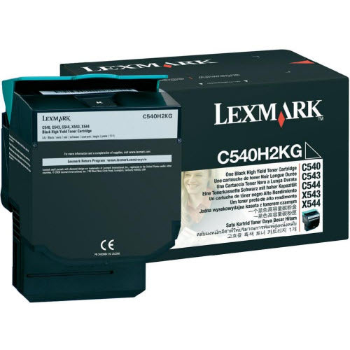 OEM Lexmark C540H2KG High Yield Black Toner Cartridge (2,500 Pages)