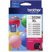OEM Brother LC203M High Yield Magenta Ink Cartridge (550 Pages)