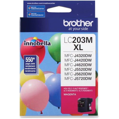 OEM Brother LC203M High Yield Magenta Ink Cartridge (550 Pages)
