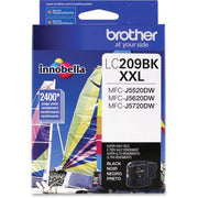 OEM Brother LC209BK Super High Yield Black Ink Cartridge (2,400 Pages)