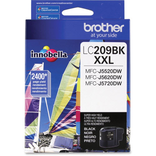 OEM Brother LC209BK Super High Yield Black Ink Cartridge (2,400 Pages)