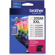 OEM Brother LC205M Super High Yield Magenta Ink Cartridge (1,200 Pages)