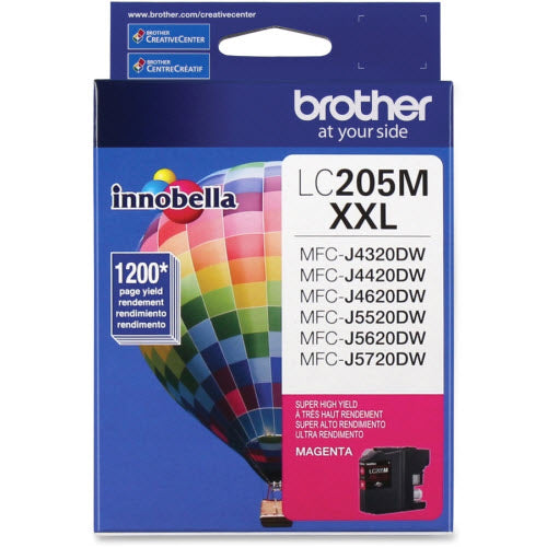 OEM Brother LC205M Super High Yield Magenta Ink Cartridge (1,200 Pages)