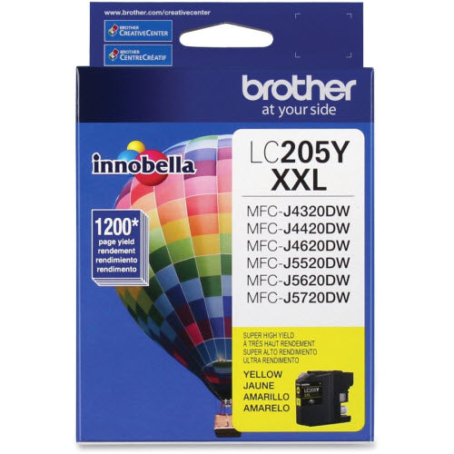 OEM Brother LC205Y Yellow Ink Cartridge (1,200 Pages)