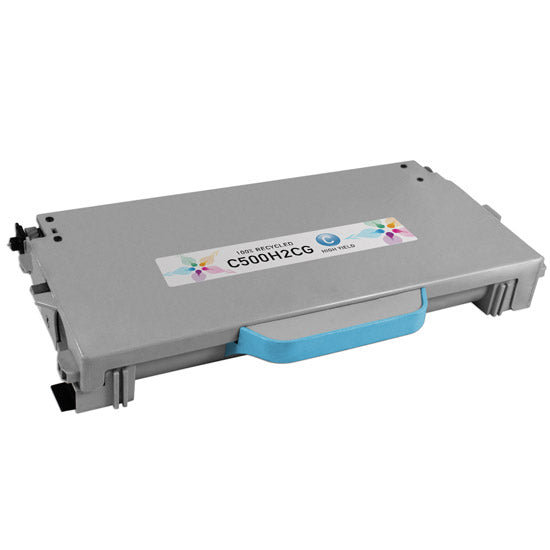 Remanufactured Lexmark C500H2CG High Yield Cyan Laser Toner Cartridge (3,000 Pages)