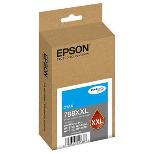 OEM Epson T788XXL Extra HC Cyan Ink Cartridge (3,000 Pages)