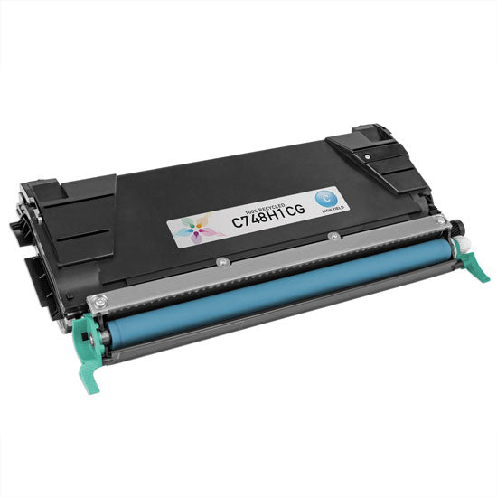 Remanufactured Lexmark C748H1CG Cyan Toner Cartridge (10,000 Pages)