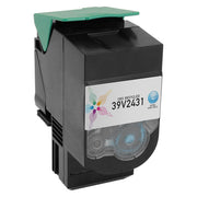 Remanufactured IBM 39V2431 Extra High Yield Cyan Toner Cartridge (4,000 Pages)