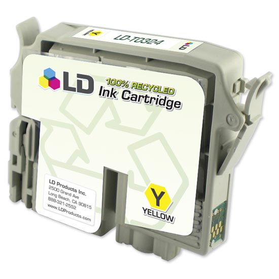 Remanufactured Epson T032420 Yellow Ink Cartridge (440 Pages)
