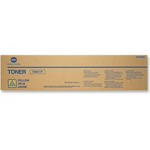 OEM Konica-Minolta A070230/TN611Y Yellow Toner Cartridge (27,000 Pages)