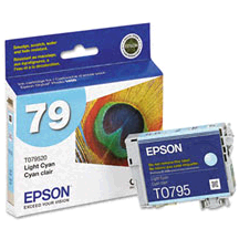 OEM Epson T079520 (T0795) High Yield Light Cyan Ink Cartridge