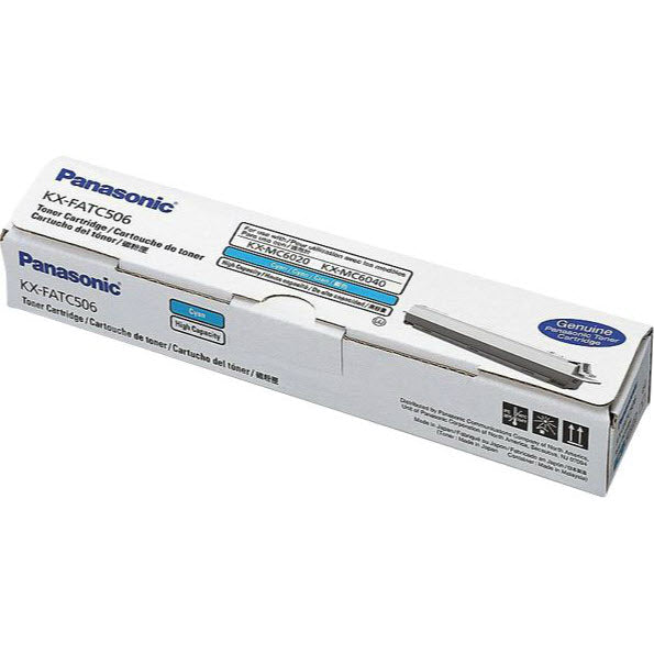 OEM Panasonic KX-FATC506 High Yield Cyan Toner Cartridge (4,000 Pages)