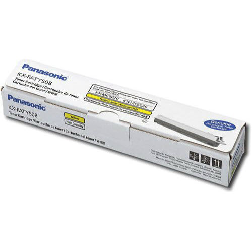 OEM Panasonic KX-FATY508 High Yield Yellow Toner Cartridge (4,000 Pages)