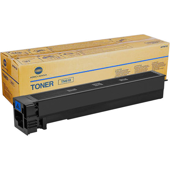 OEM Konica A0TM132 (TN618) Black Toner Cartridge (37,500 Pages)