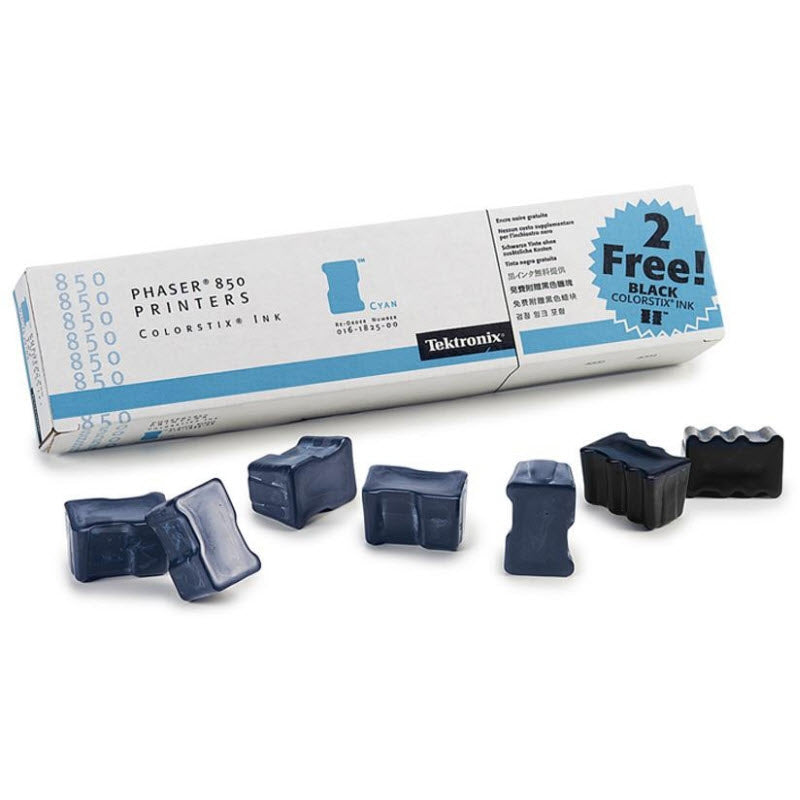 OEM Xerox 016182500 ColorStix (5 Cyan, 2 Black) Ink Sticks (1,400 Pages)