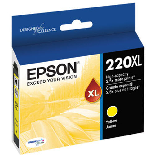 OEM Epson T220XL420 Yellow Ink Cartridge (450 Pages)